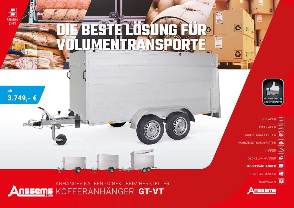 Transportanhänger für Volumenlasten