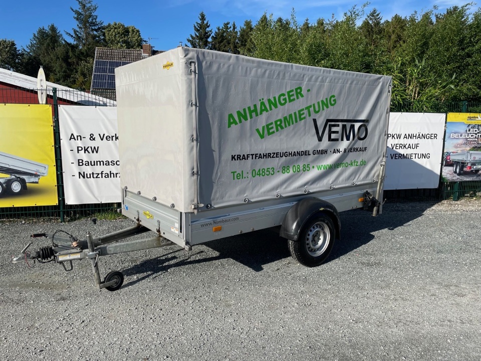 Anhänger mit Verleihinformationen