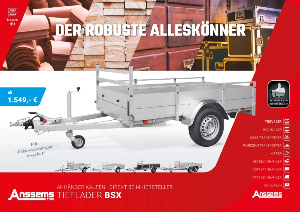 Anhänger Werbung für Anssens