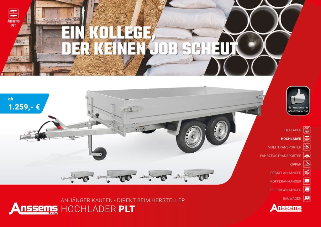 Anhänger für verschiedene Anwendungen